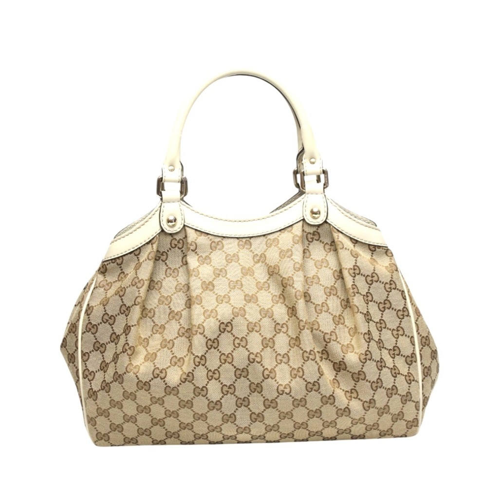 GUCCI Handbag GG Pattern Sukey Canvas 211944 Brown - Picture 2 of 10